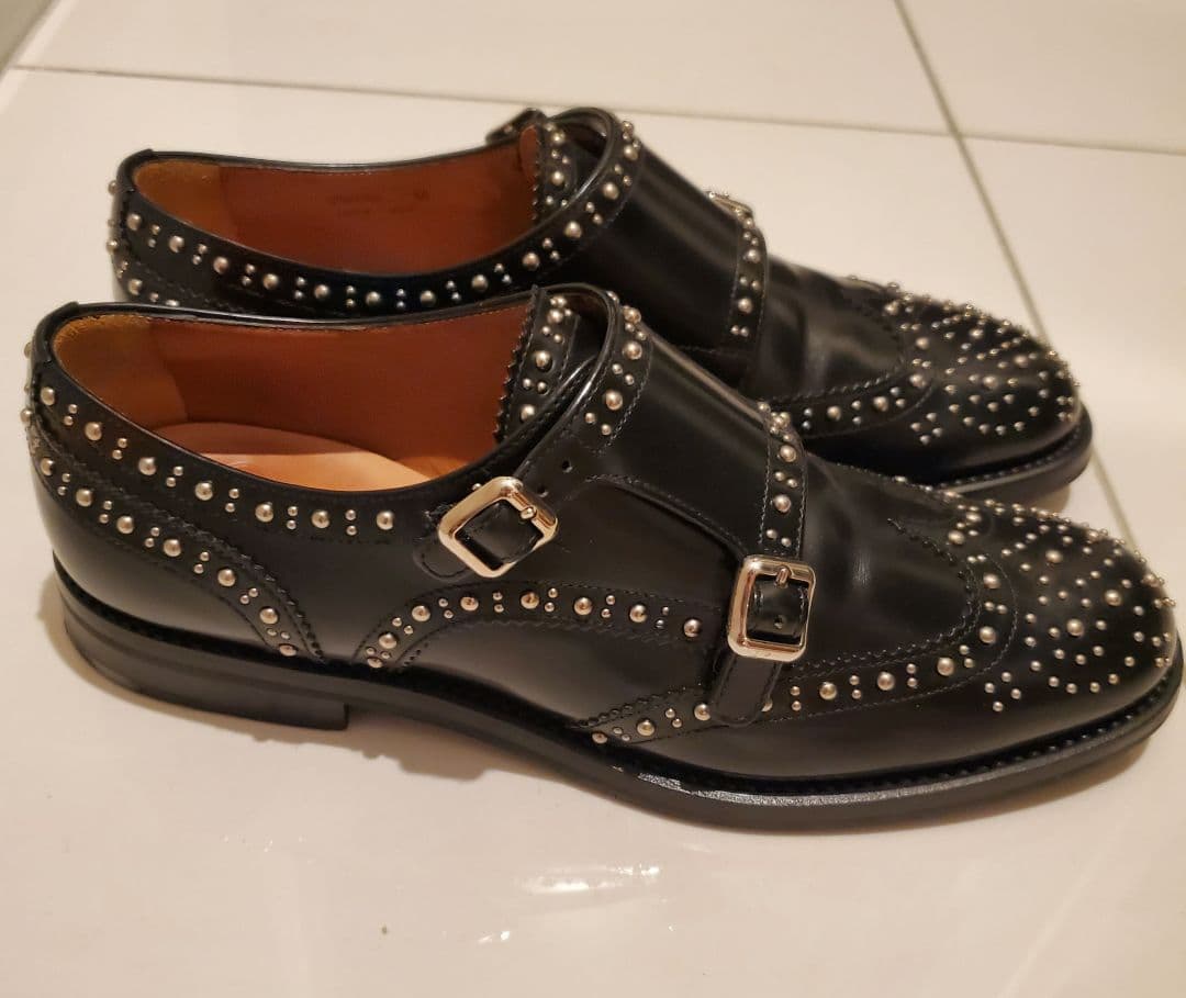 Church'sチャーチ　LANA MET スタッズ　ダブルモンク 38