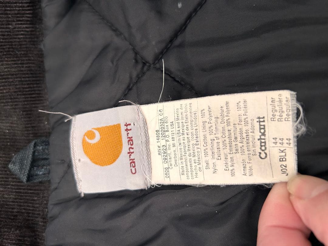 Carhartt カーハート　トラディショナルジャケット　J02 ブラック