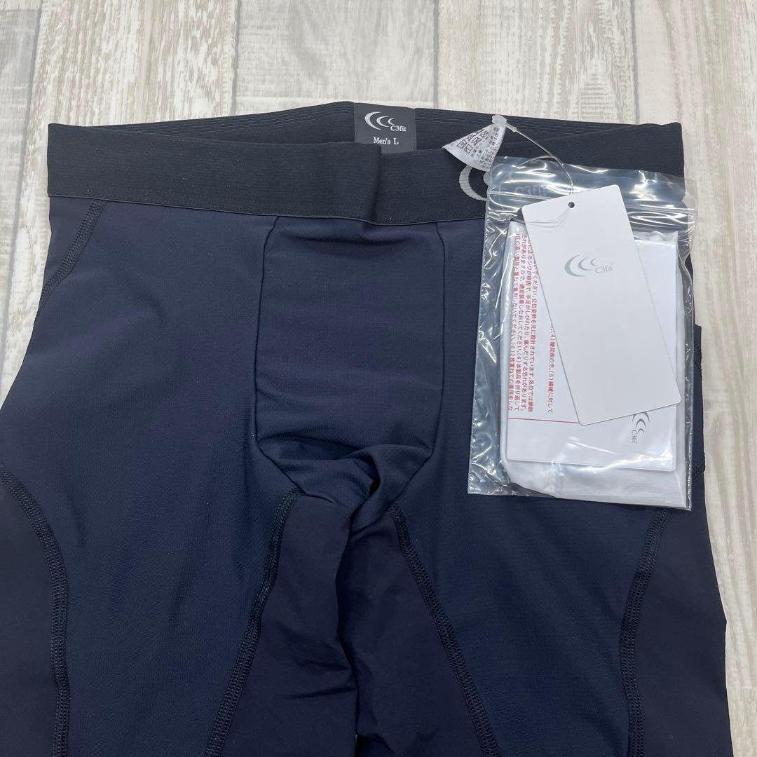 【新品】インパクトエアー ロングタイツ C3fit メンズ Lサイズ