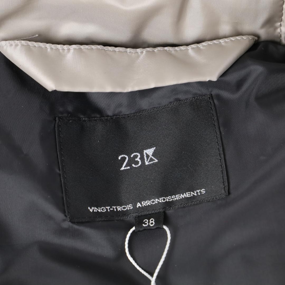 593 新品 今季 23区 ダウンベスト ダウンフーデット ベスト 38