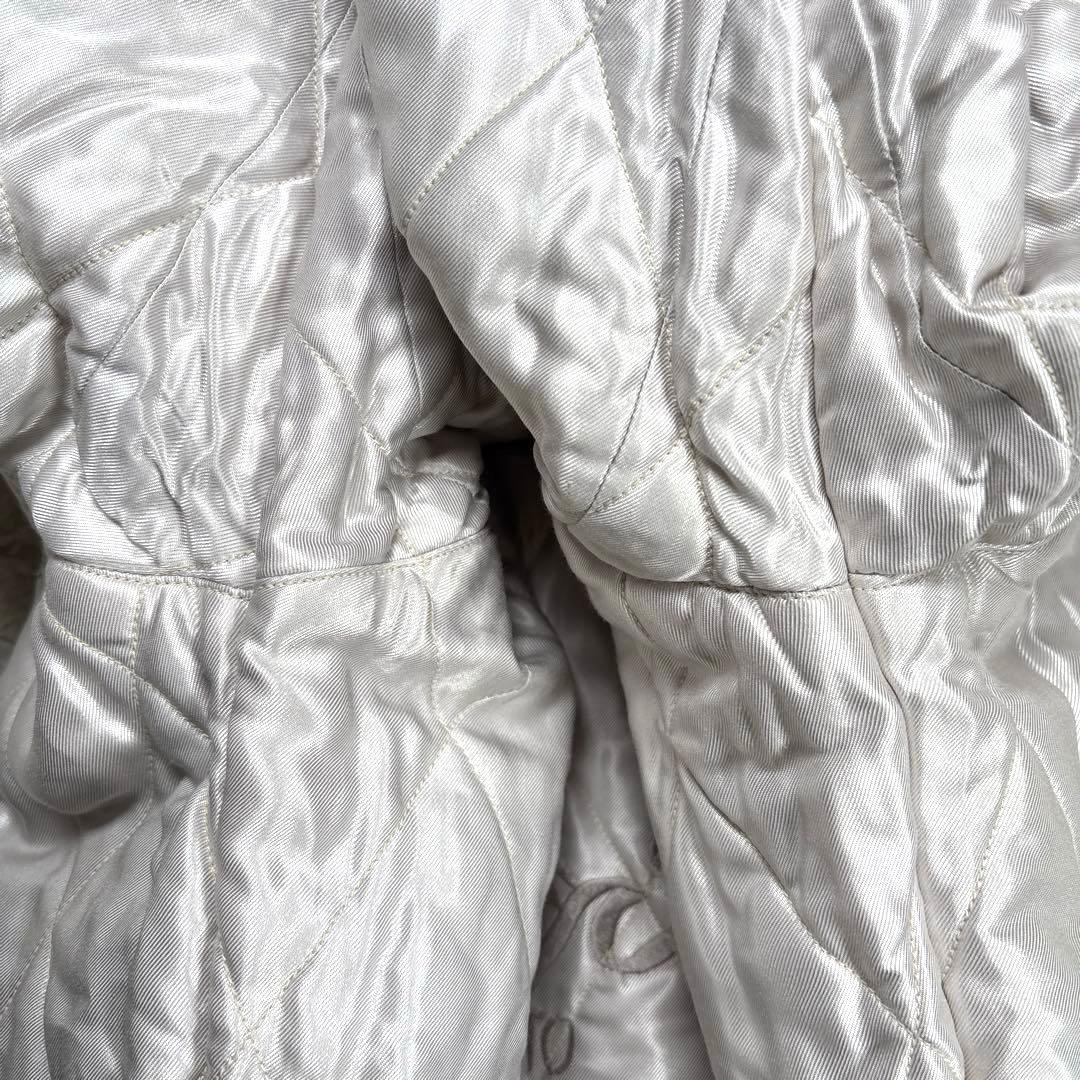 ✨美品・希少・別珍✨テーラー東洋　スカジャン　リバーシブル　サテンキルト　紺×銀