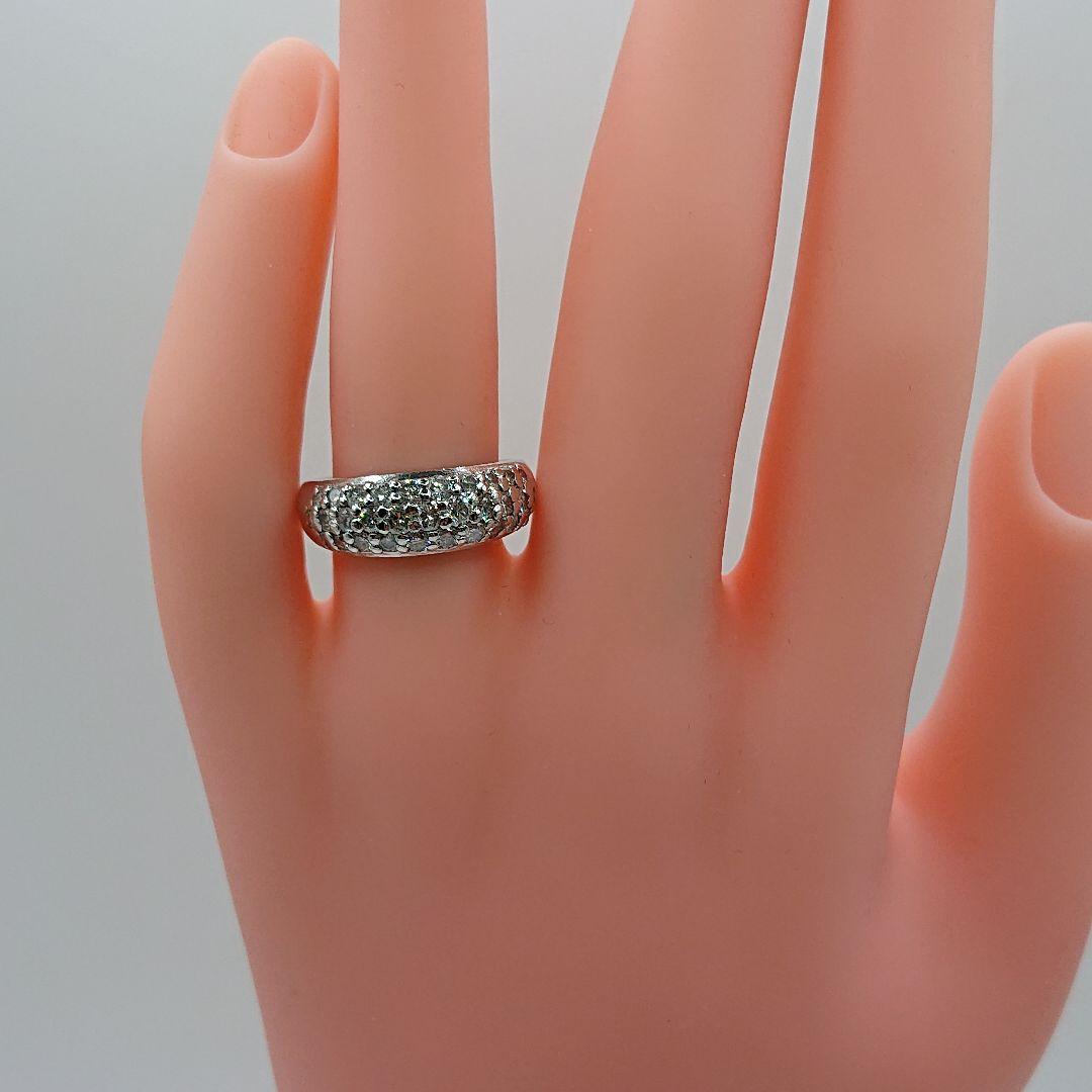 リリコ様1カラット パヴェリング 天然ダイヤモンドリング アンティークPt900