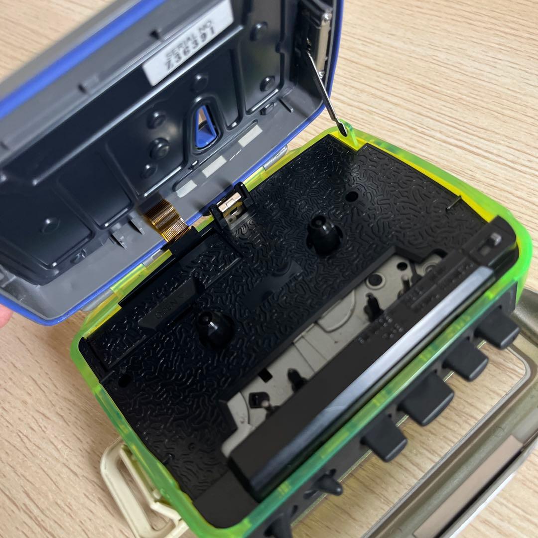 SONY カセットウォークマン WM-FS1 スケルトン★ジャンク品★