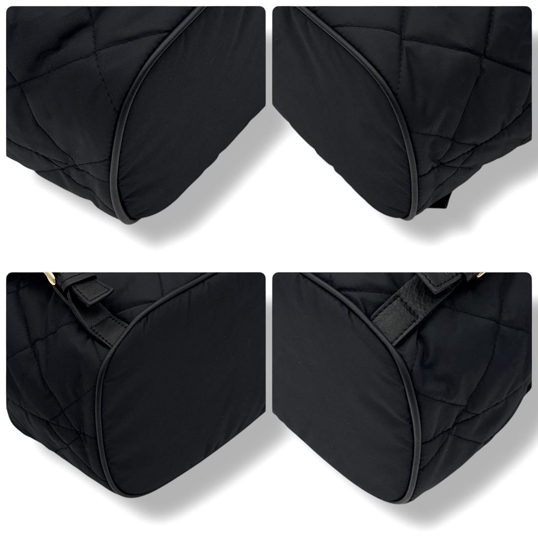 未使用級 ブルーレーベル クレストブリッジ リュック レザー × ナイロン