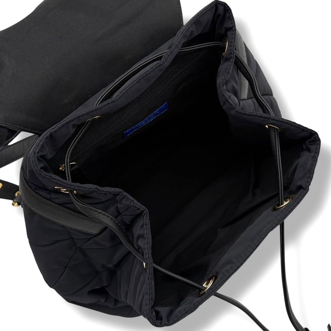 未使用級 ブルーレーベル クレストブリッジ リュック レザー × ナイロン