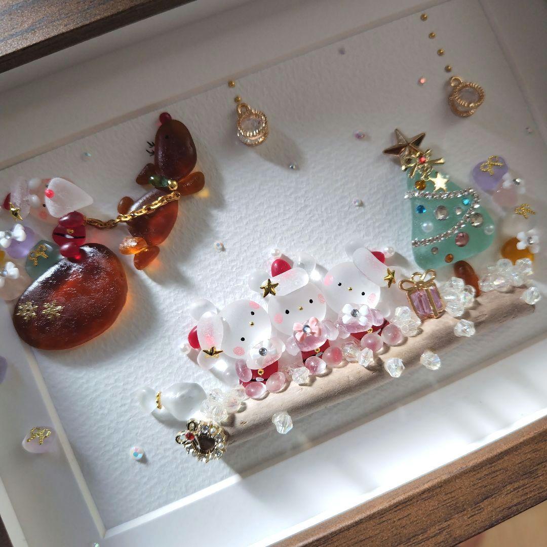 たかりん様 シーグラスアート『 クリスマスの夜に.。.:*☆』