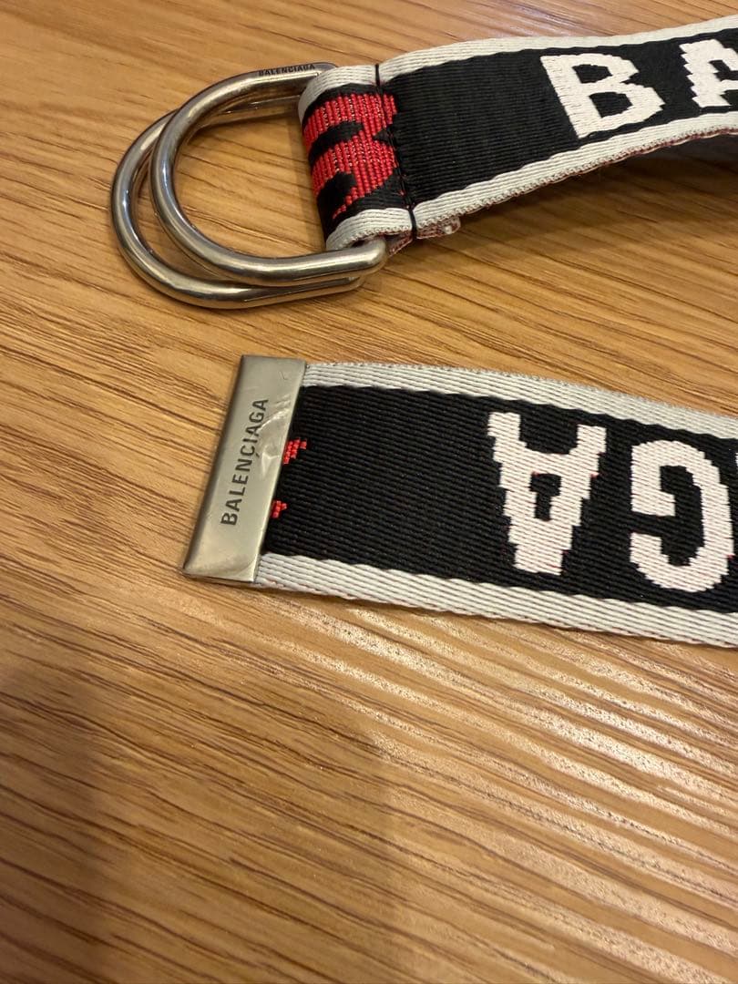 メ*ー様 BALENCIAGA リングロゴベルト 美品 袋付き