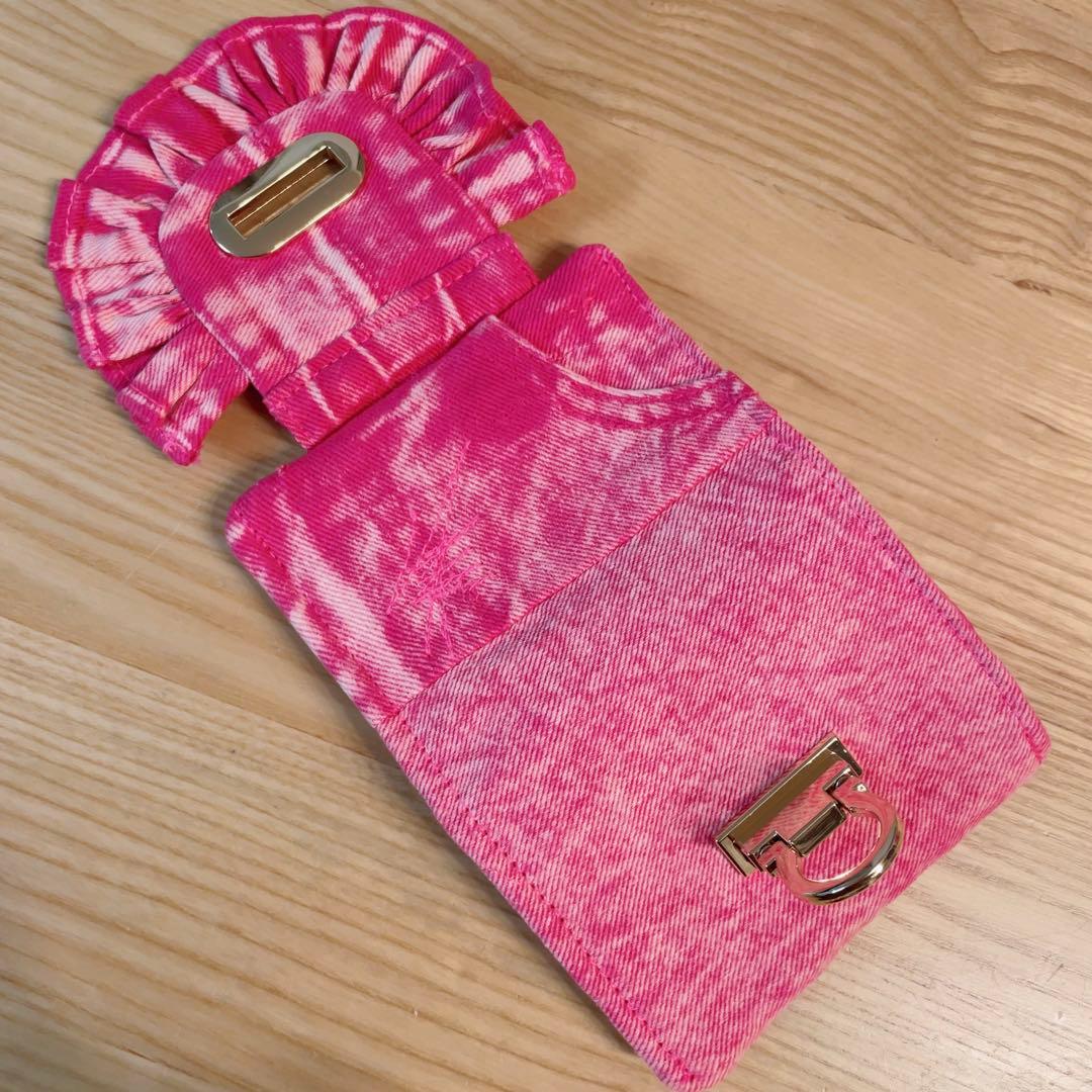 デニム リメイク ピンク セット