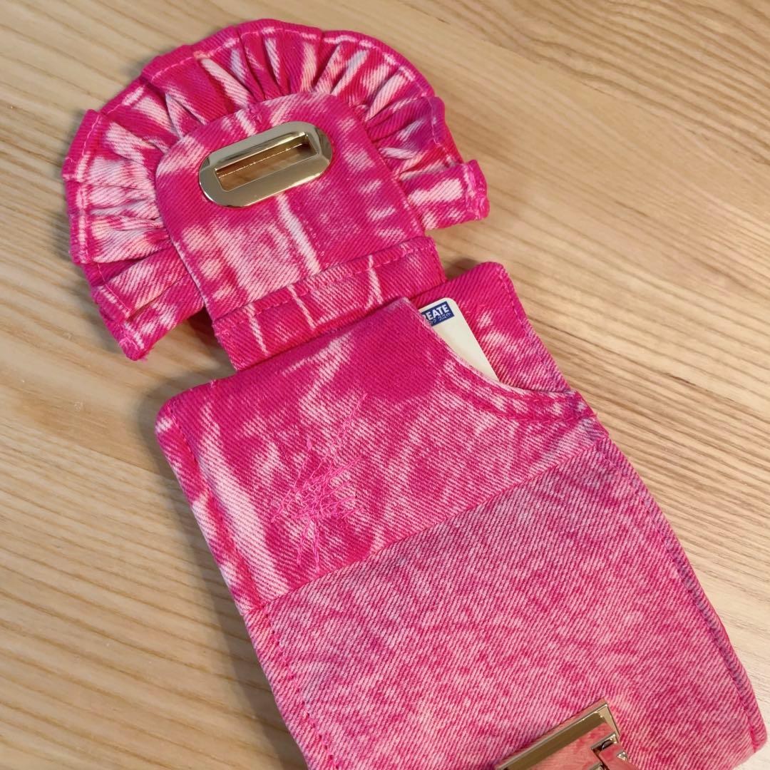 デニム リメイク ピンク セット