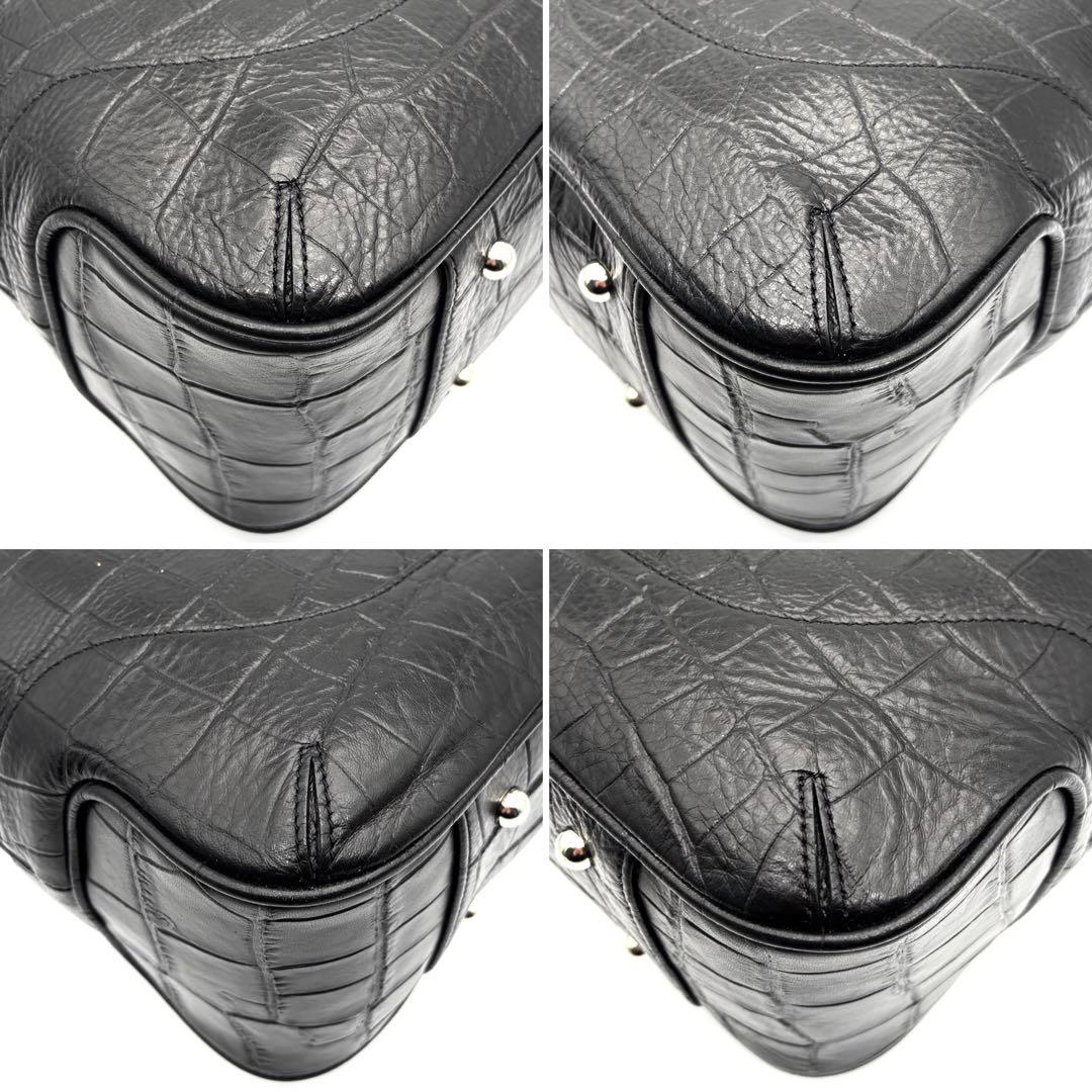 未使用級 ペッレモルビダ メイデンボヤージュ トートバッグ レザー フラップ 黒