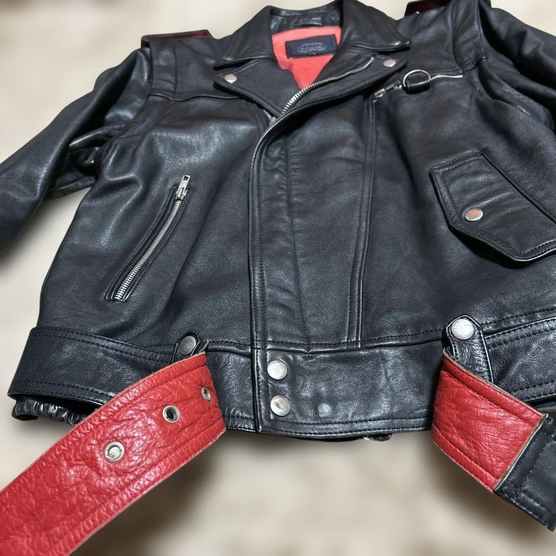 よ*か様 昭和革ジャンL横浜銀蝿キャロルクリームソーダクールスDカンブラックキャ