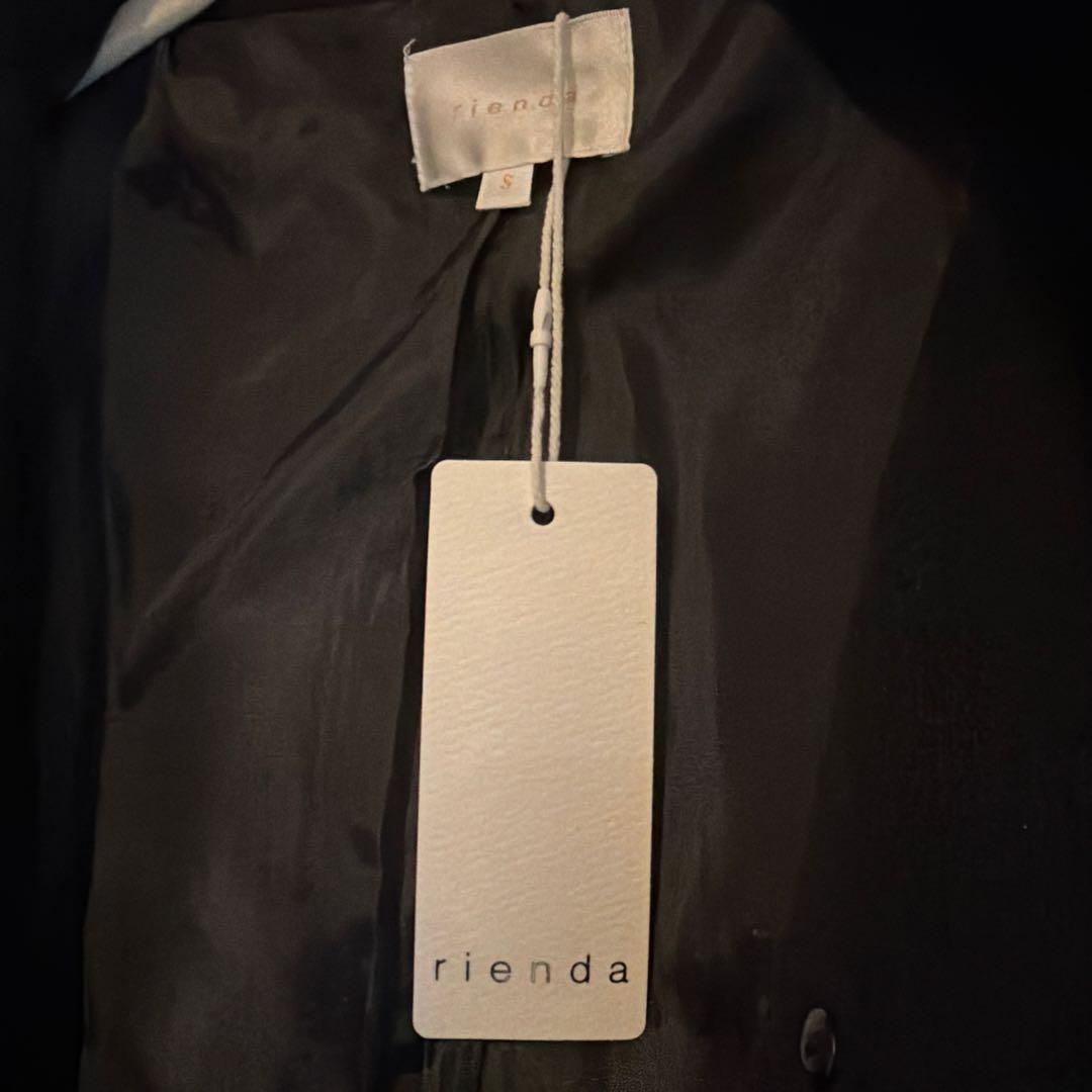 ステンカラーコート25オーバーネックシンデレララインミニコート rienda