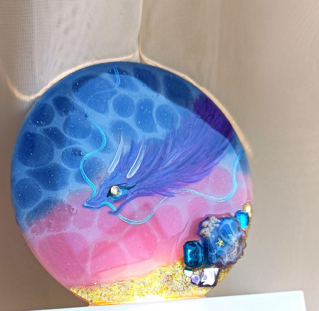 ☆yuyu☆❀アクリルライト絵画レジン海アート❀