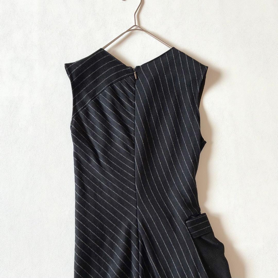 Max Mara　マックスマーラ　白タグ　ツイストワンピース　ウール混　40