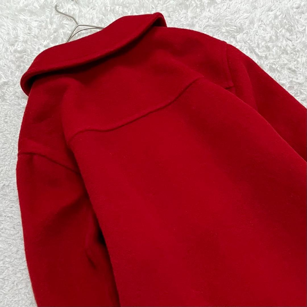 極美品✨マーガレットハウエル ダッフルコート 英国製 木製トグル レッド 赤