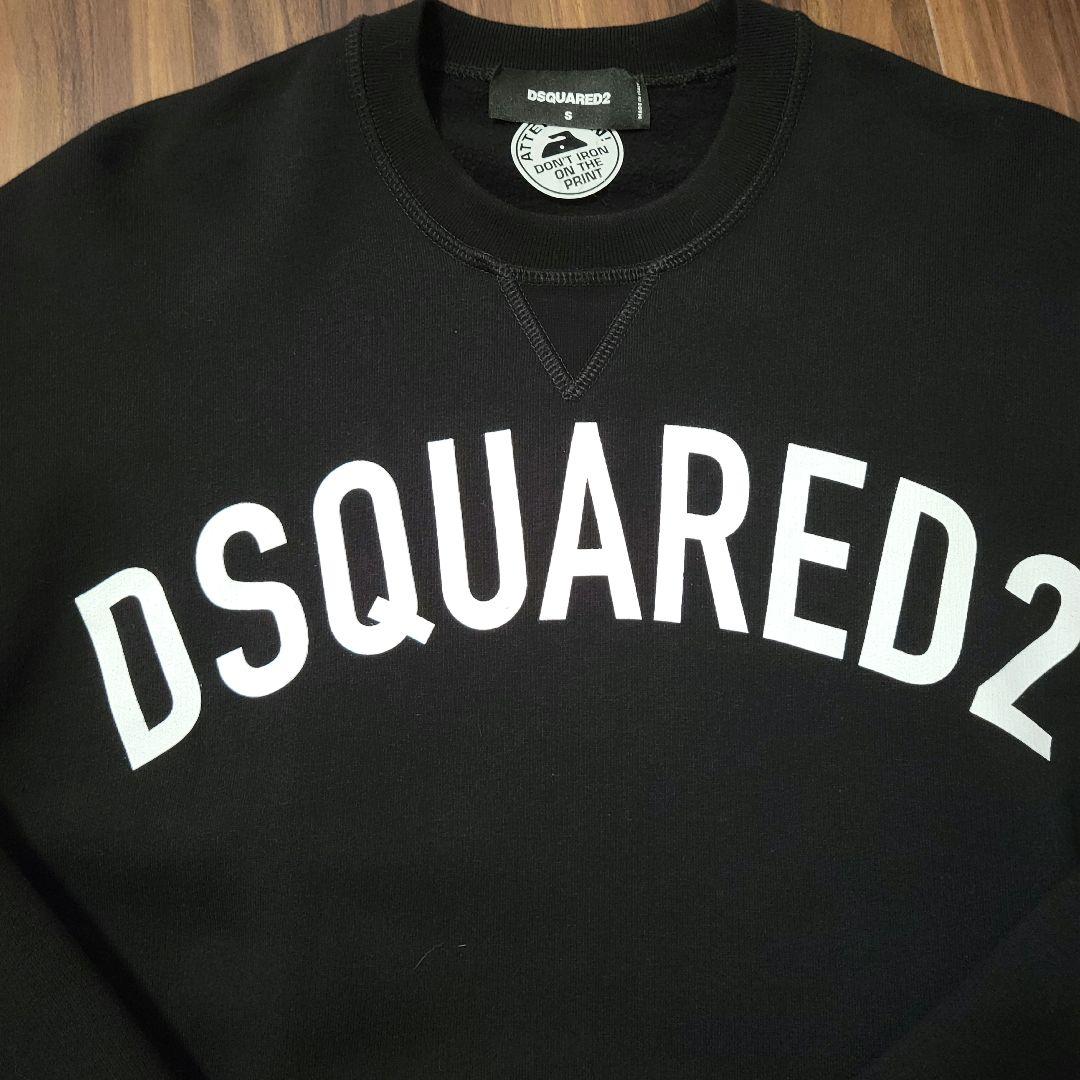 美品・DSQUARED2 ブラック スウェット トレーナー