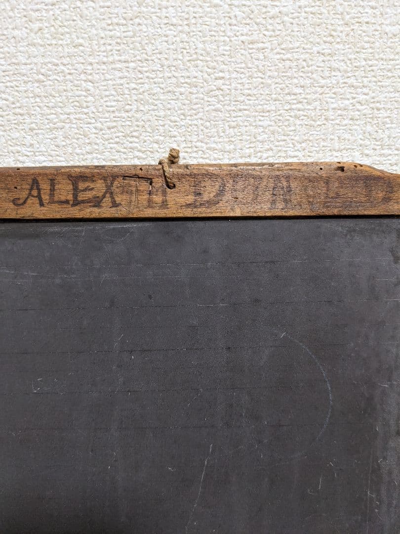 イギリスアンティーク　ショップボード　スレート黒板　木製イーゼル