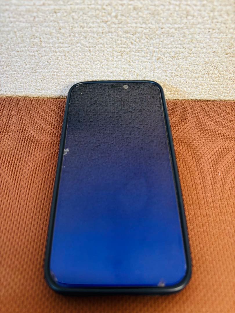 【美品】【貴重】iPhone 12mini紺色、紺色ケース、保護ガラス付き