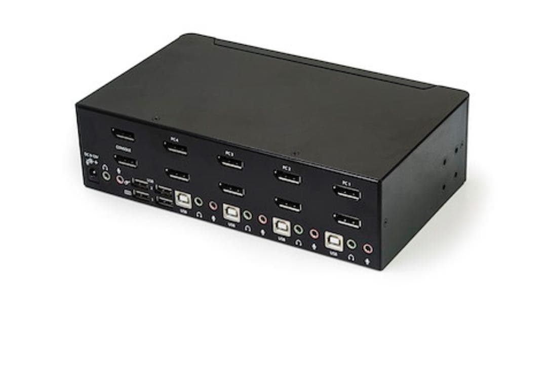 4ポート デュアルDisplayPort KVMスイッチ 4K/60Hz