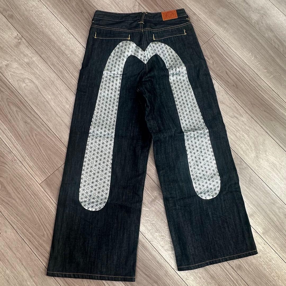 c*o様 EVISUエビス ラインストーン付箔プリント大黒デニム