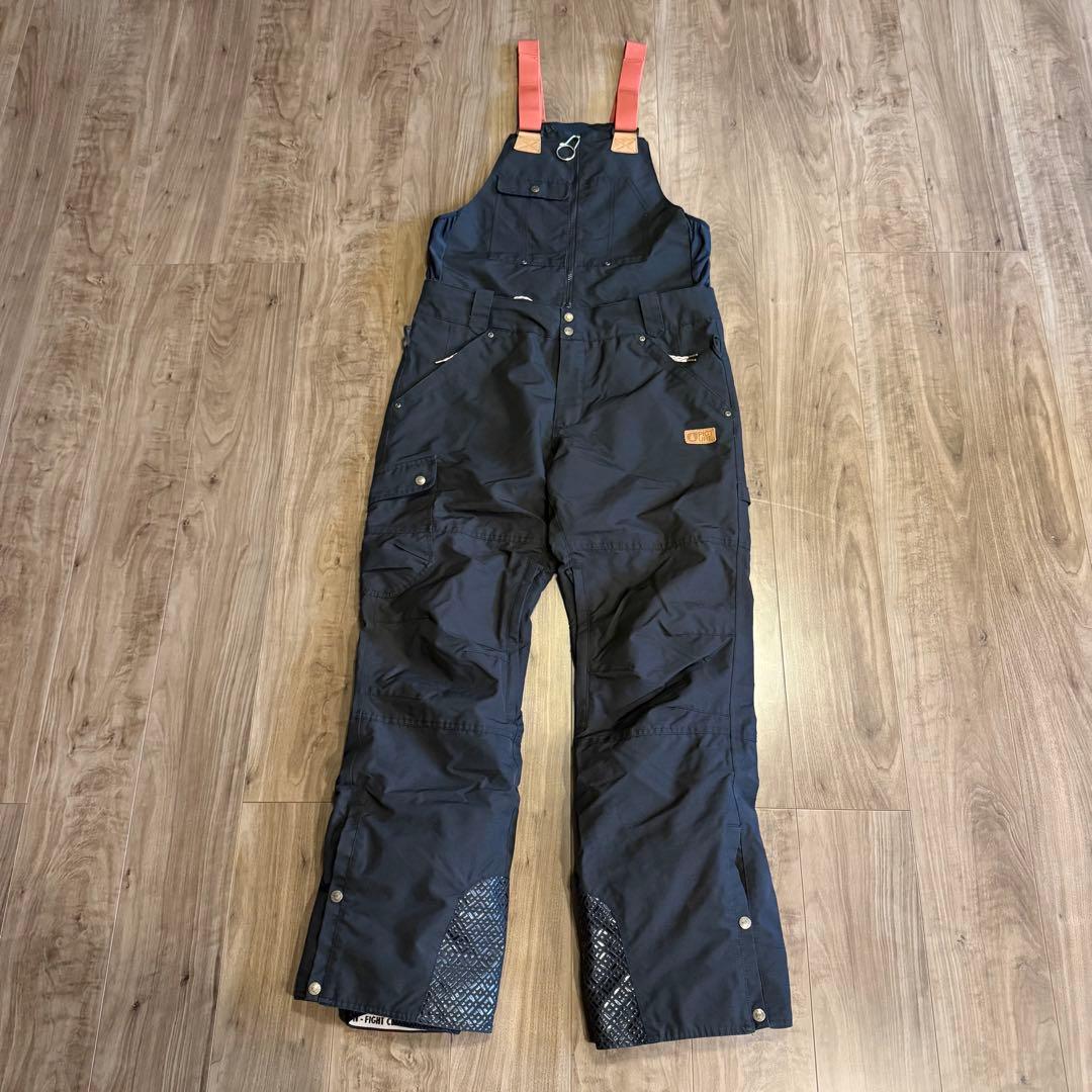 ピクチャーオーガニック ビブパンツ ブラック XLサイズ