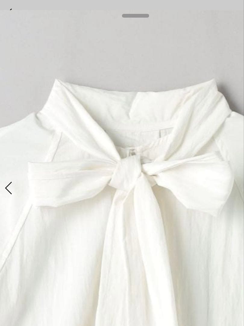 BEAUTY&YOUTHユナイテッドアローズ　ホワイトリボン付き長袖ブラウス