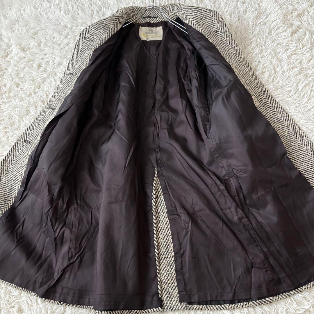 美品✨ アクアスキュータム ウールコート チェスターコート ヘリンボーン