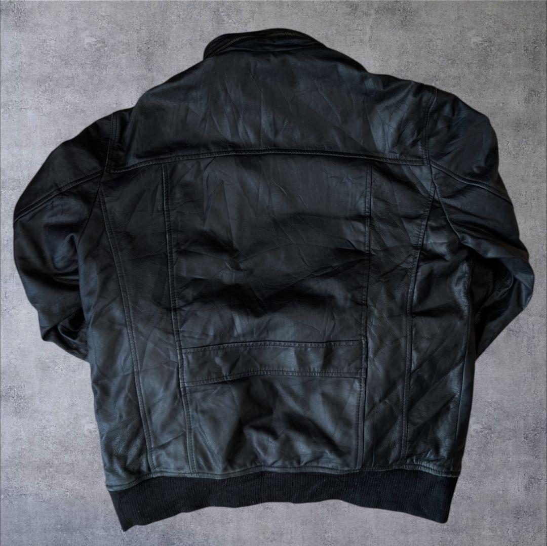 Schott レザージャケット カウハイド USA製 XL ブラック ショット