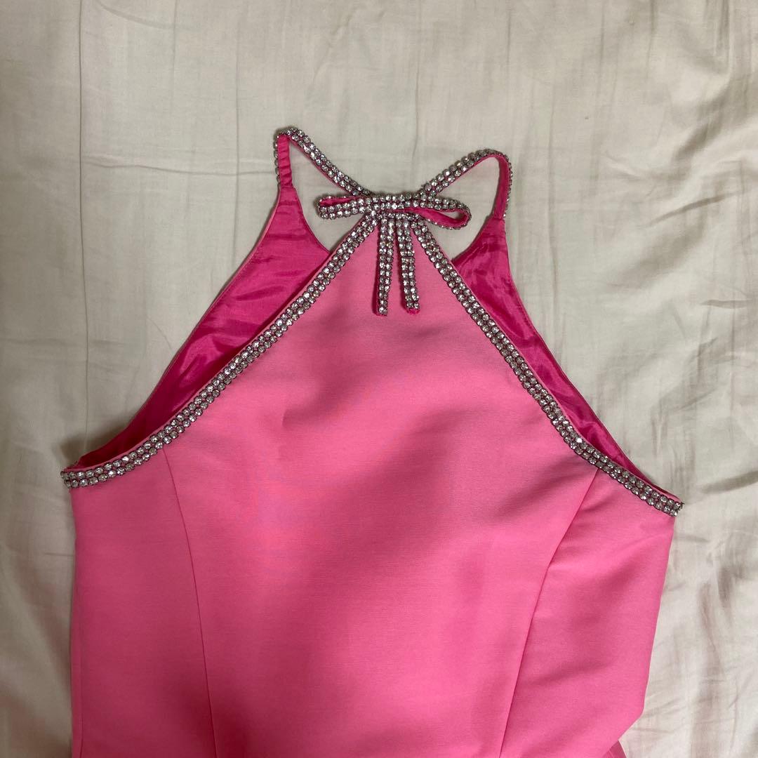 kate spade ピンクノースリーブミニワンピース