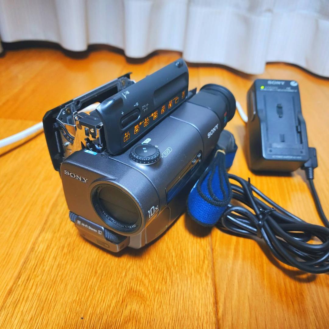 【動作確認済】 SONY Hi8 高画質 ビデオカメラ CCD-TR3 セット