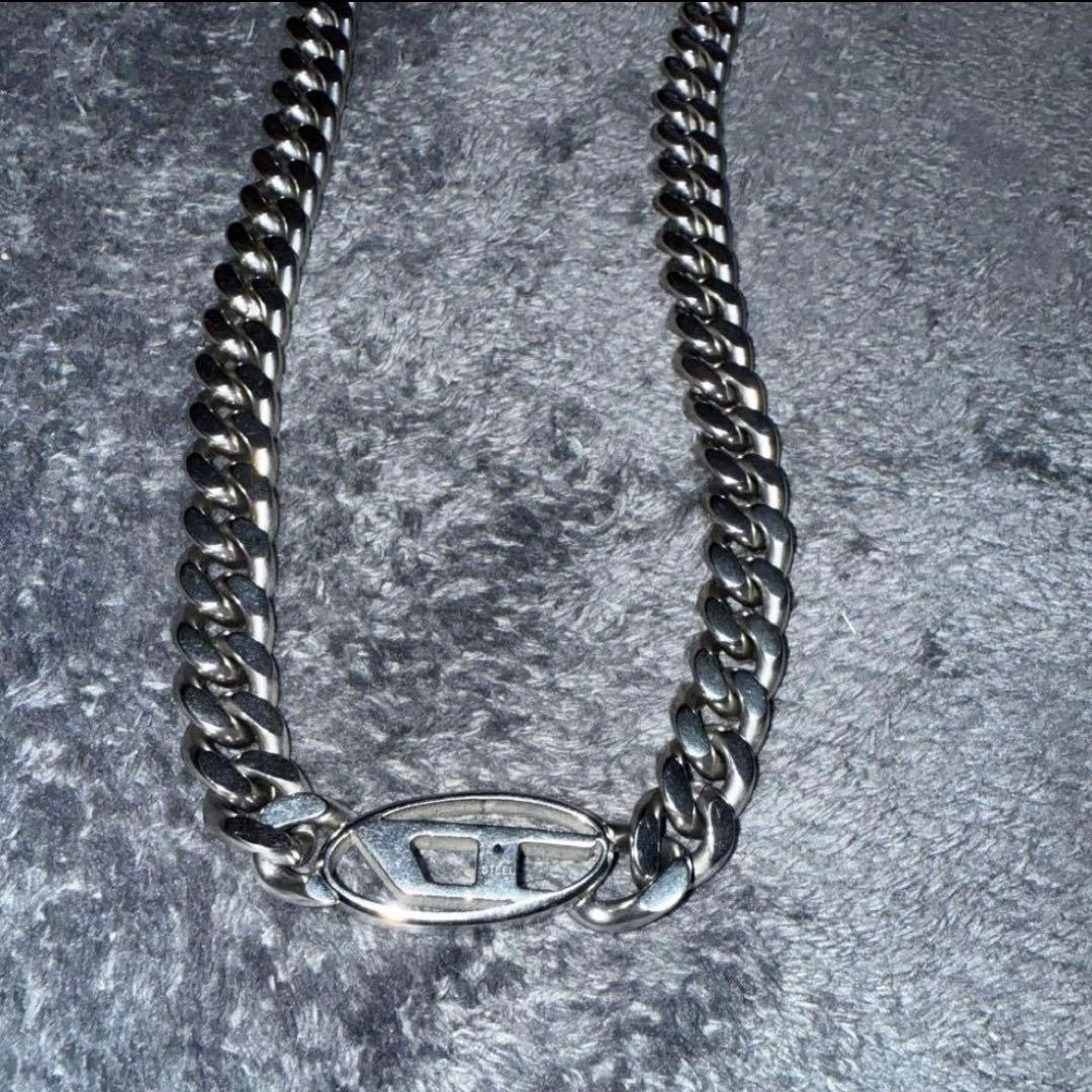 最終値下げ！disel シルバーチェーンネックレス