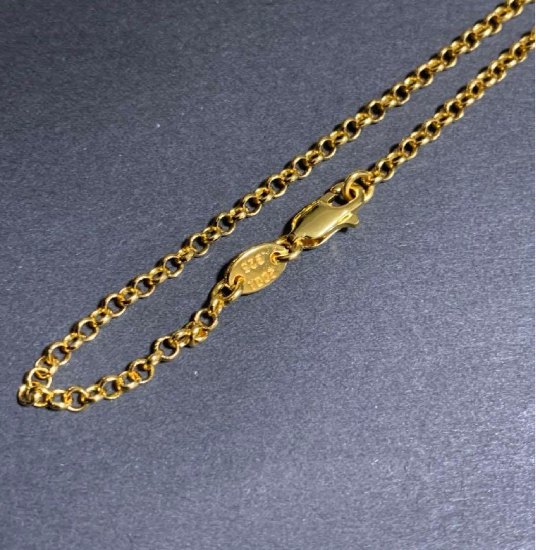 22k ベビーファット　ドッグタグ　ダブルクロス　3点　ネックレス　50㎝