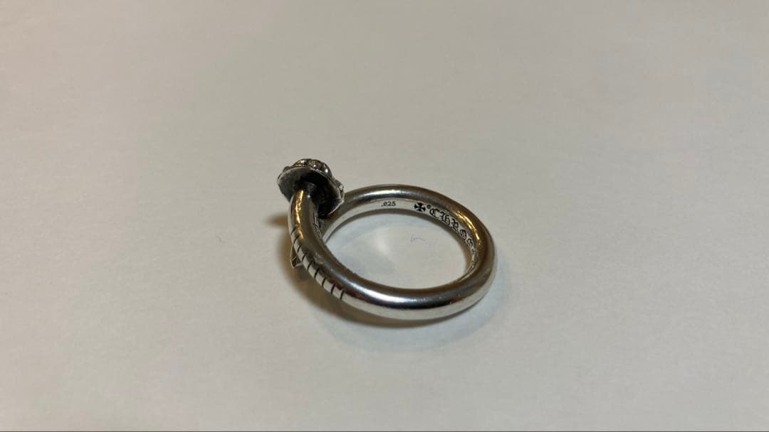 クロムハーツ クロスボールネイルリング 14号 【美品】