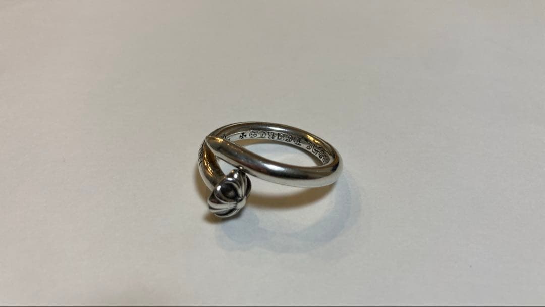 クロムハーツ クロスボールネイルリング 14号 【美品】