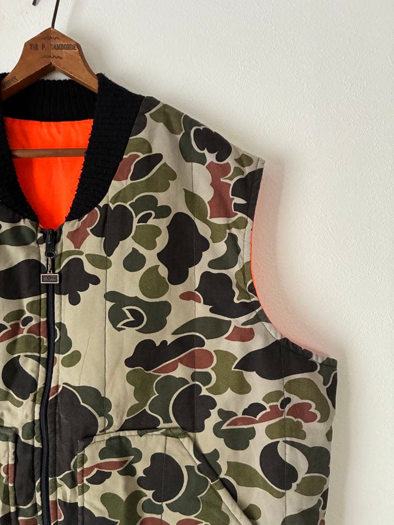 Walls ベスト　リバーシブルベスト　ダックハンターカモ　USA製　フルジップ