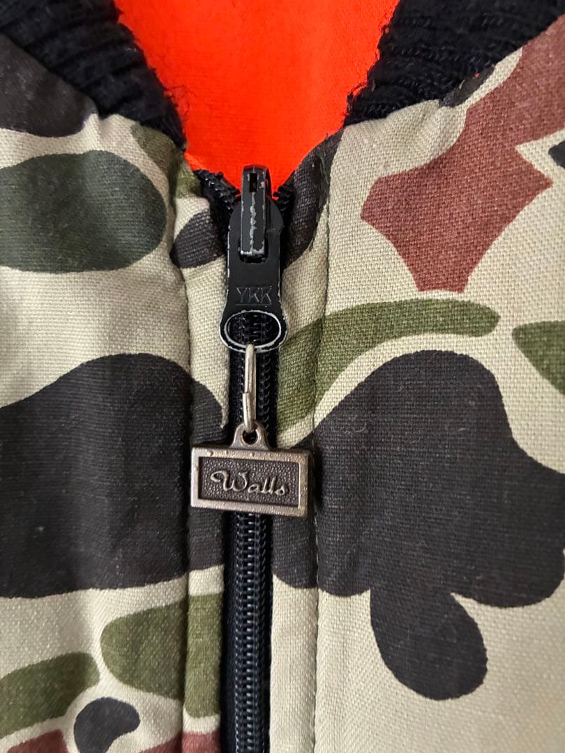 Walls ベスト　リバーシブルベスト　ダックハンターカモ　USA製　フルジップ