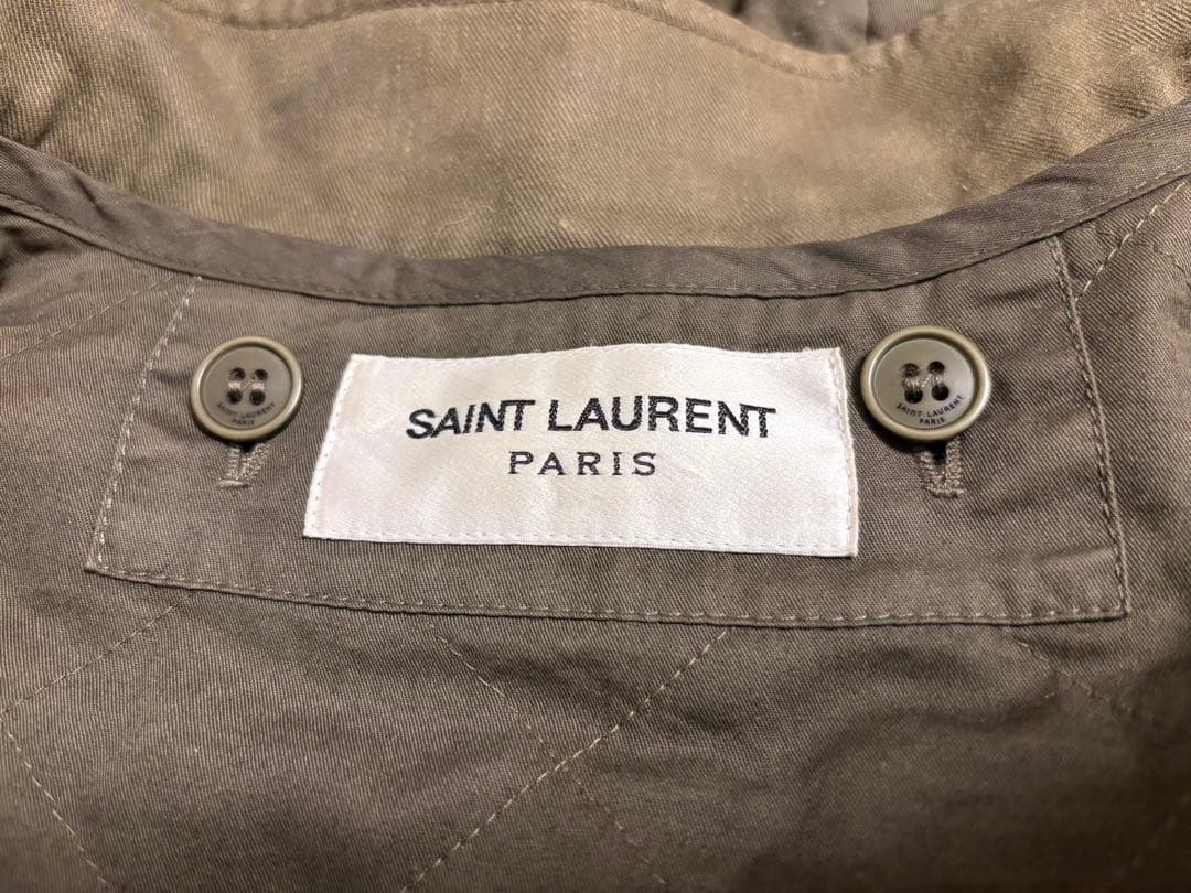 SAINT LAURENTラクーンファーモッズコート　サンローラン　パリ