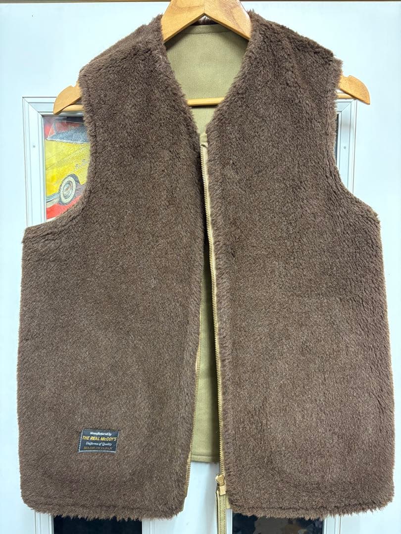 FJ28102 リアルマッコイズ デッキベスト カーキ系 40 美品‼︎