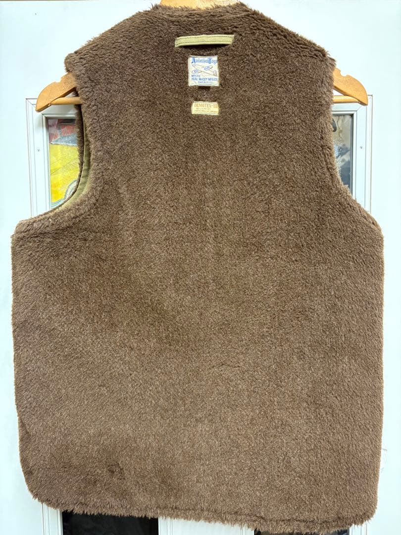 FJ28102 リアルマッコイズ デッキベスト カーキ系 40 美品‼︎