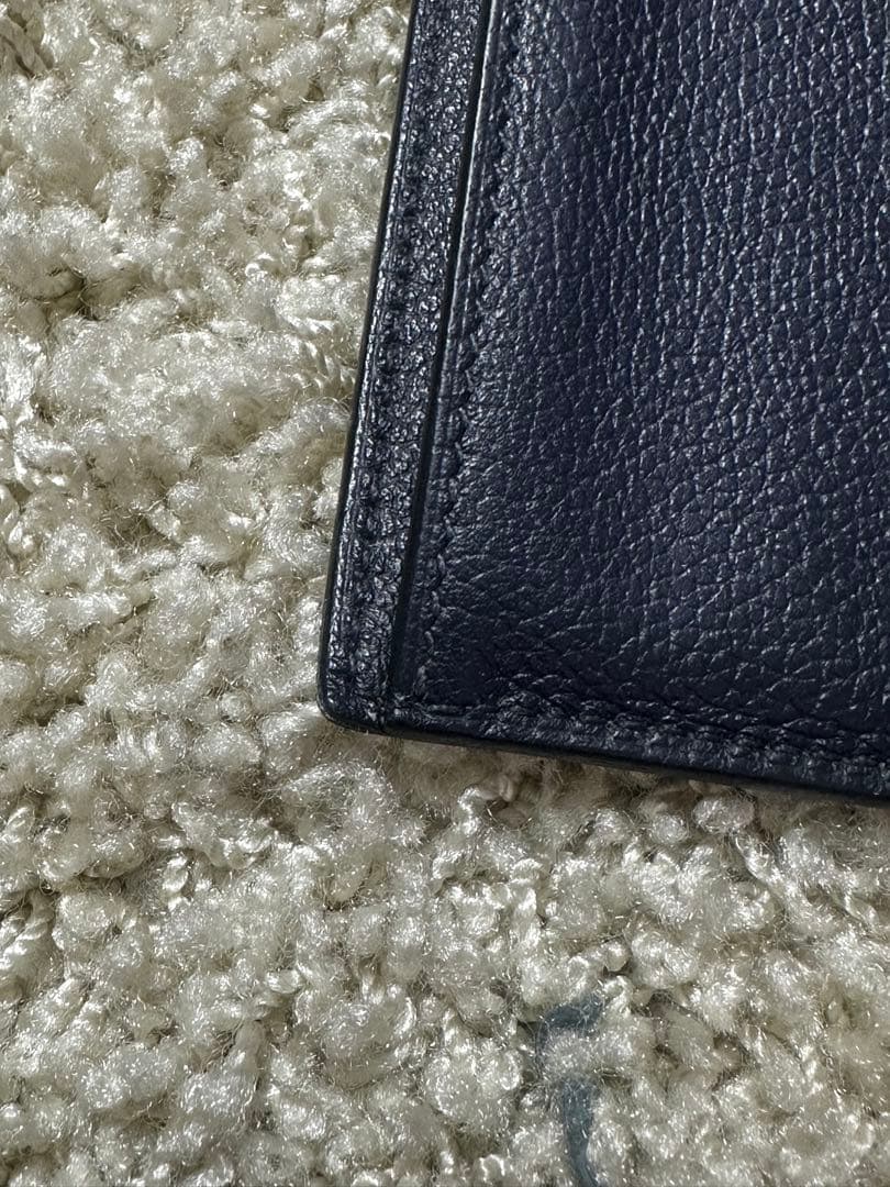 HERMES ネイビー レザー 長財布