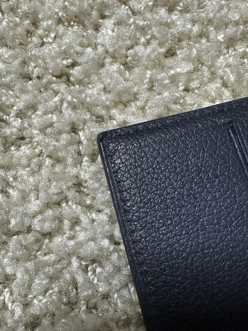 HERMES ネイビー レザー 長財布