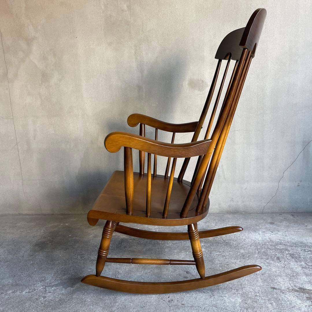 極美品　キツツキ ロッキングチェア 飛騨家具