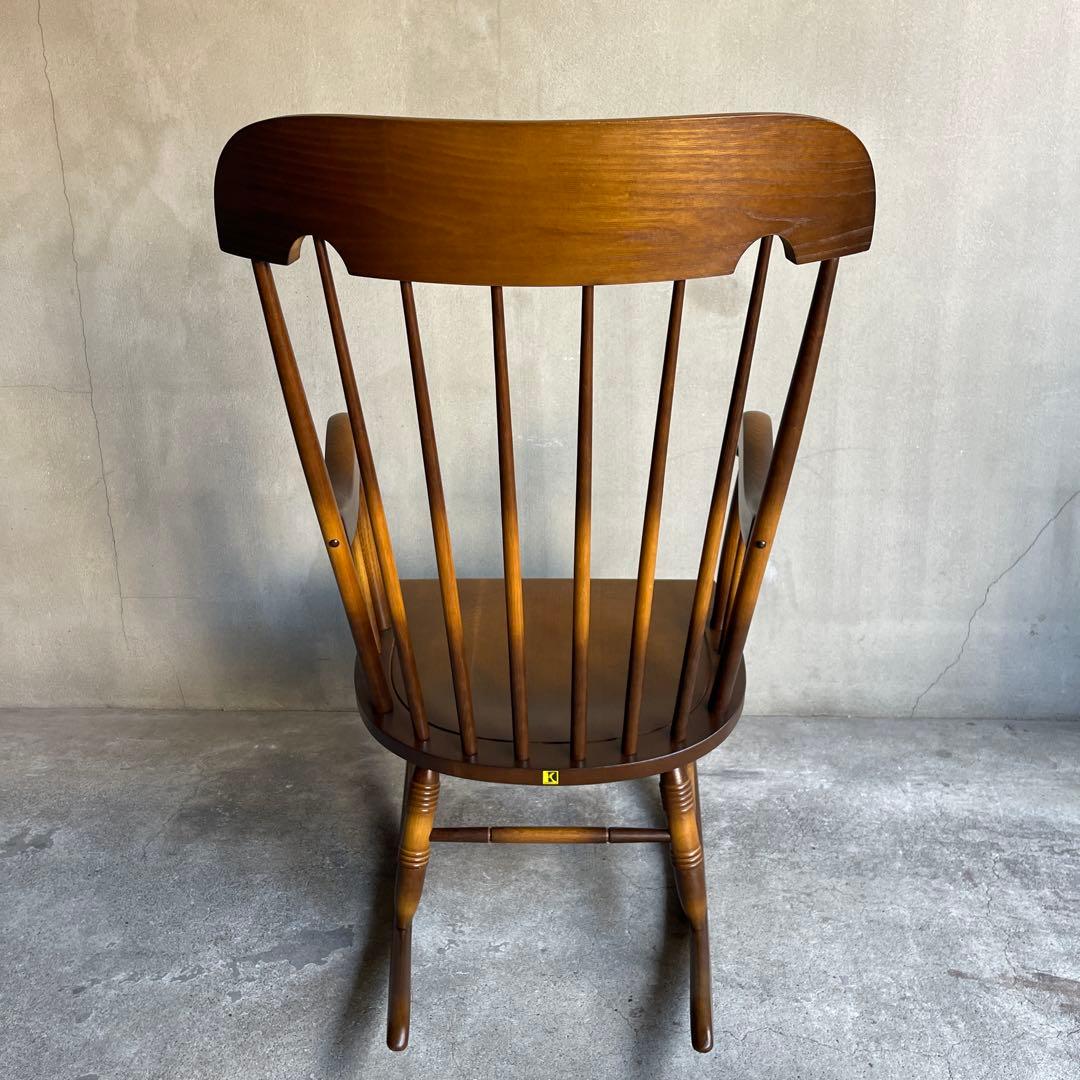 極美品　キツツキ ロッキングチェア 飛騨家具