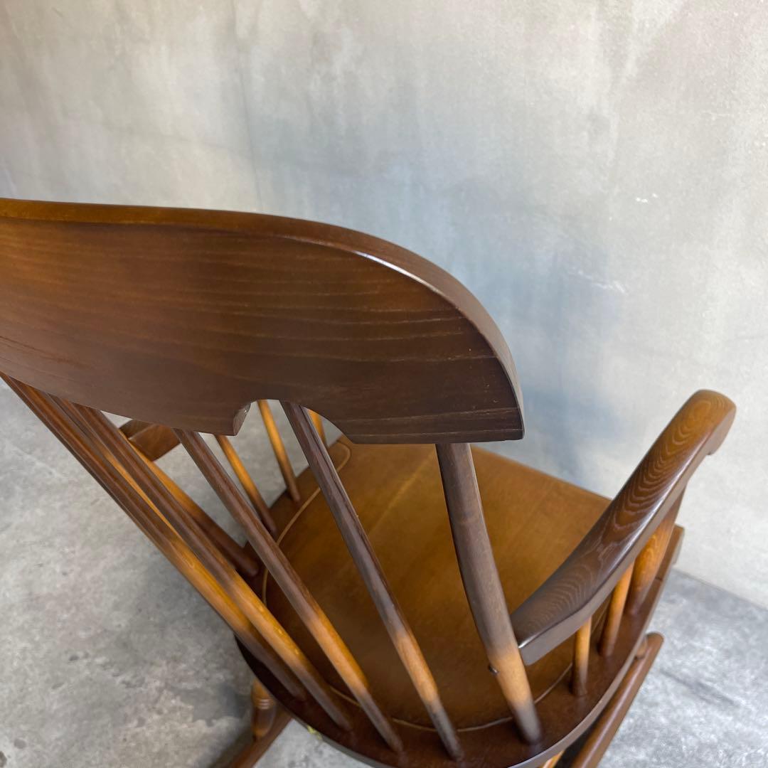 極美品　キツツキ ロッキングチェア 飛騨家具