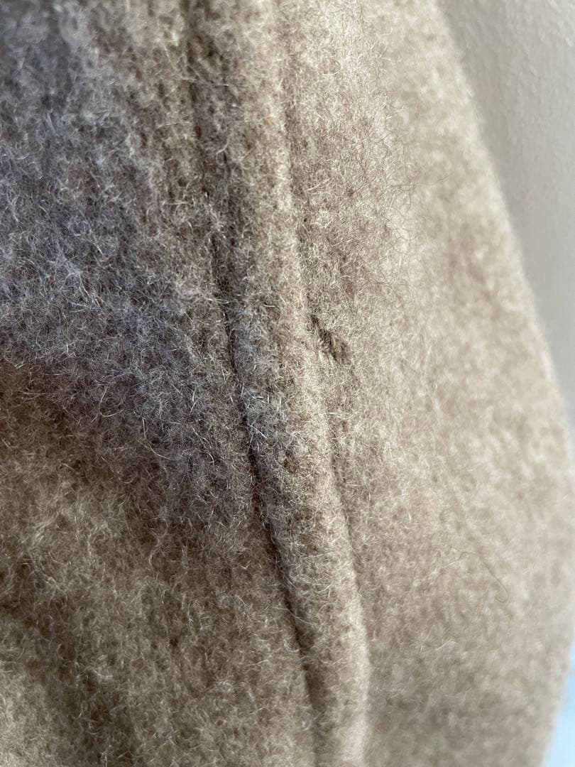 COMOLI ヤクウールショールカラーコート