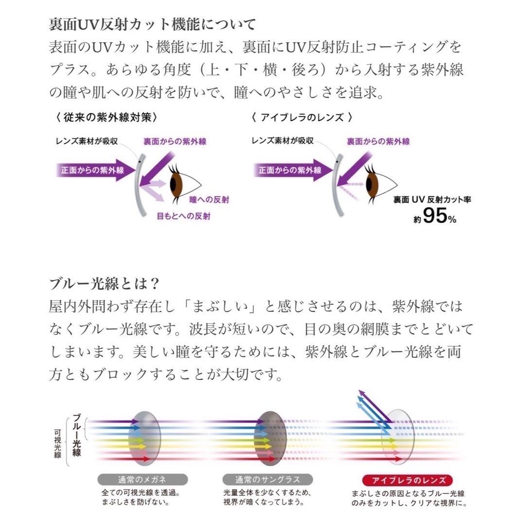 アイブレラルーペサングラスデュアル 拡大鏡付きレンズ eyebrella レッド