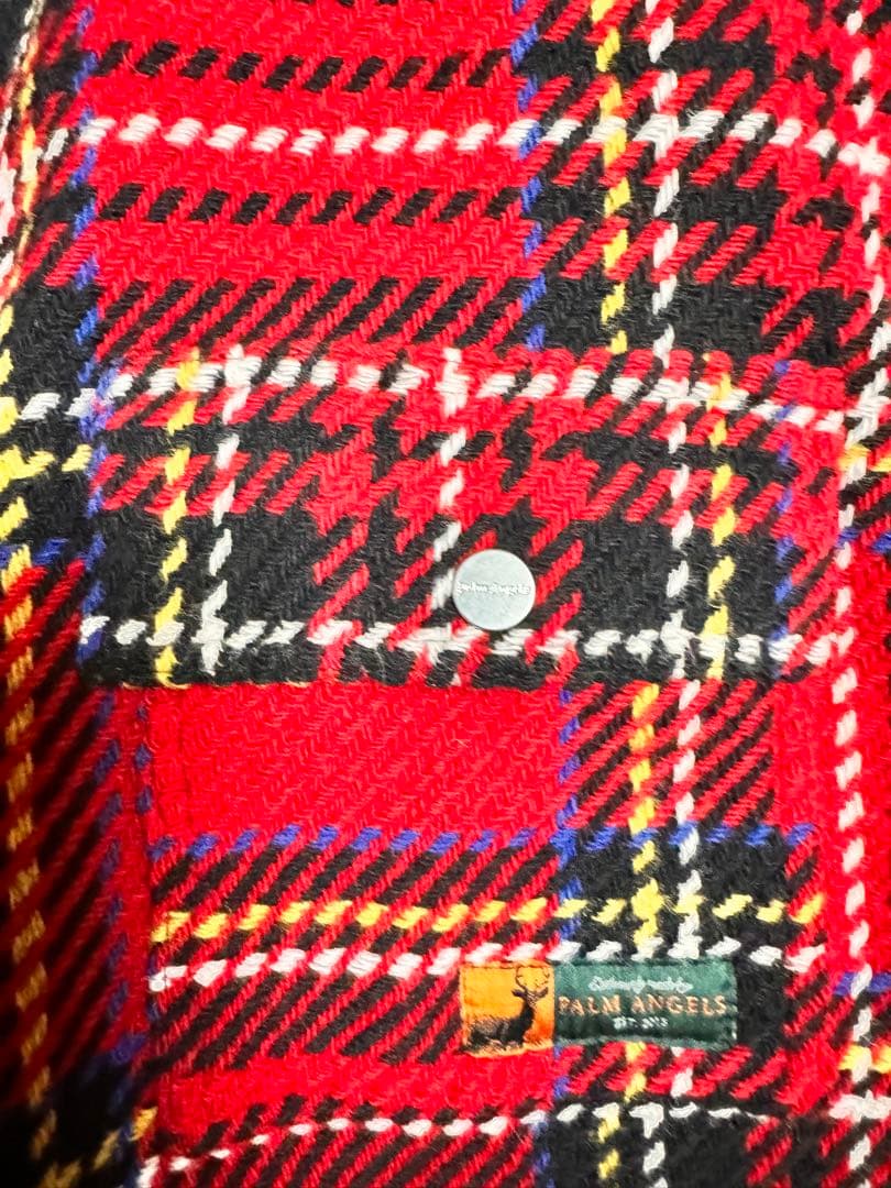 白濱亜嵐着　palm angels パームエンジェルス　チェックシャツ