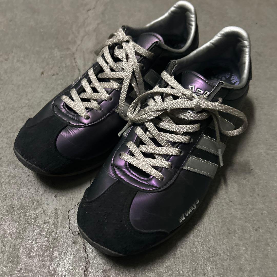 adidas Always スニーカー 黒 紫