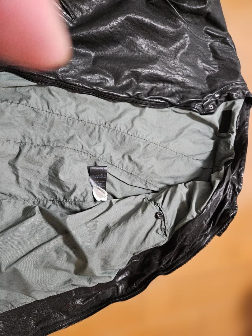 FAKTOR　800ブラック レザージャケットsizeL