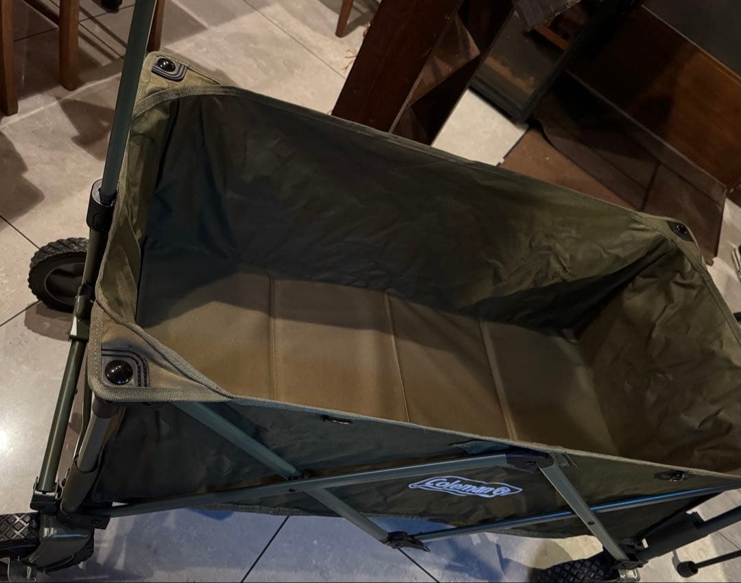 Coleman 折りたたみキャリーカート Amazon限定オリーブグリーン色
